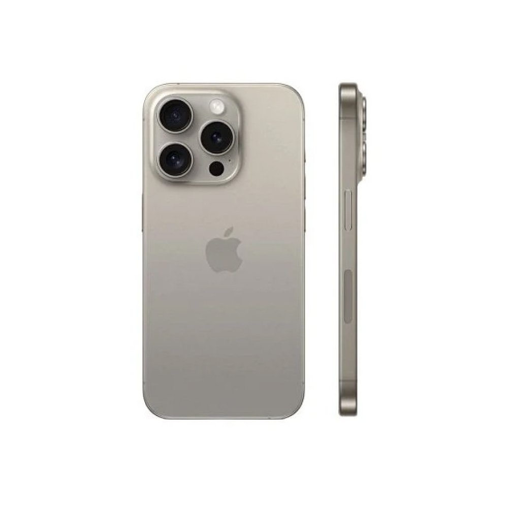 Смартфон Apple iPhone 15 Pro 128 ГБ (dual nano-SIM). Цвет: "Природный Титановый"
