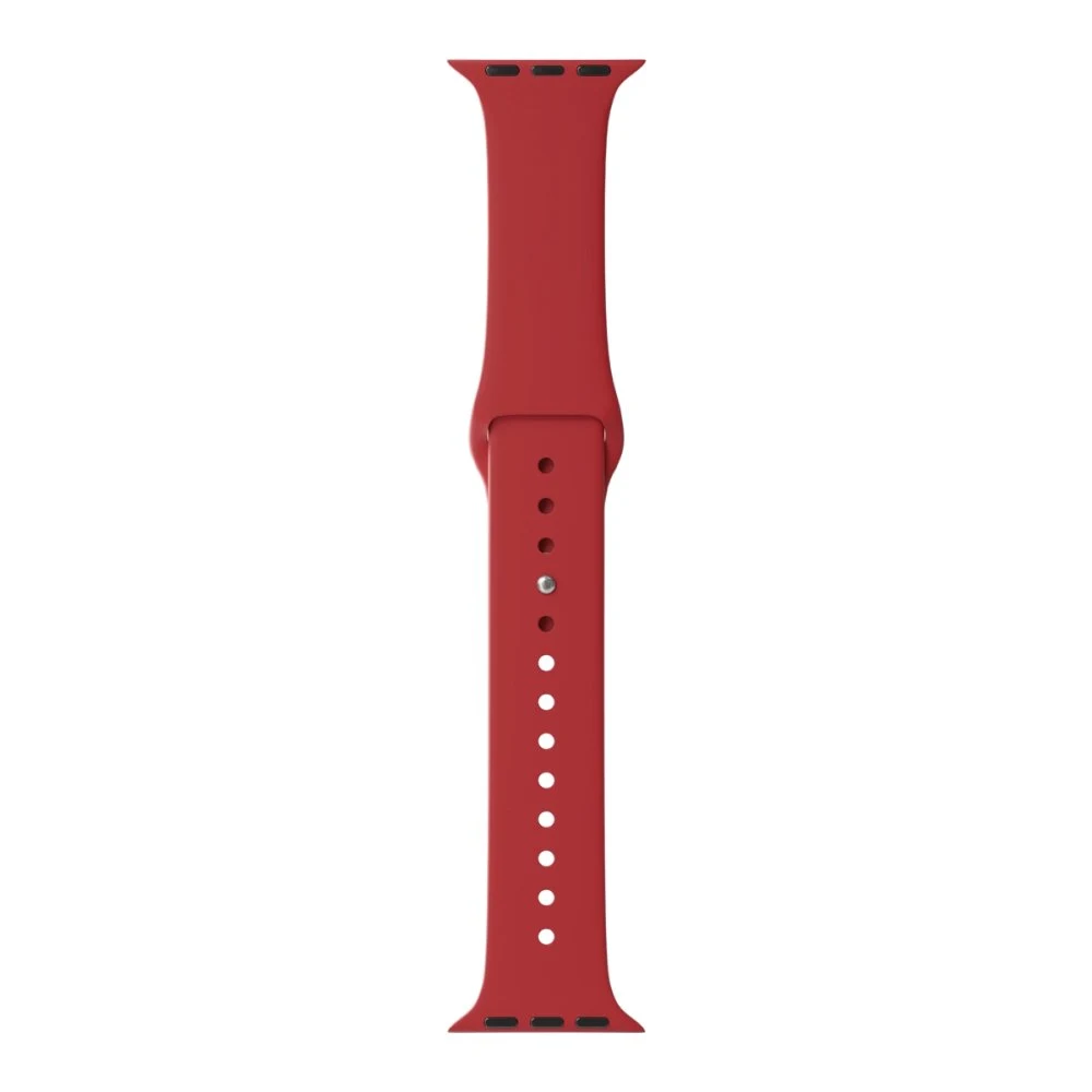 Ремешок силиконовый Lyambda Premium Altair для Apple Watch 42/44/45/49мм. Цвет: красный