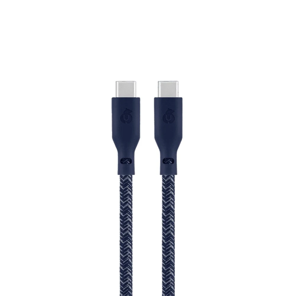Кабель uBear Trend Cable USB-C — USB-C, 140W, 2.4м. Цвет: синий