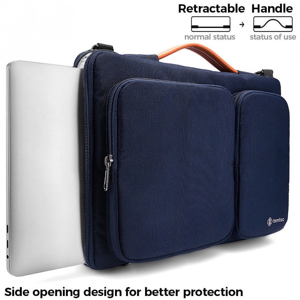 Сумка Tomtoc Defender Laptop Shoulder Bag A42 для ноутбуков 13.5".Цвет: тёмно-синий