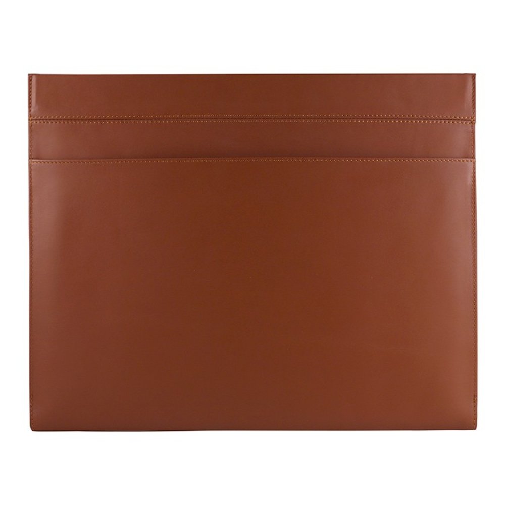 Чехол кожаный Bustha Compact Sleeve для MacBook Air/Pro 13" (2018/22). Цвет: коричневый