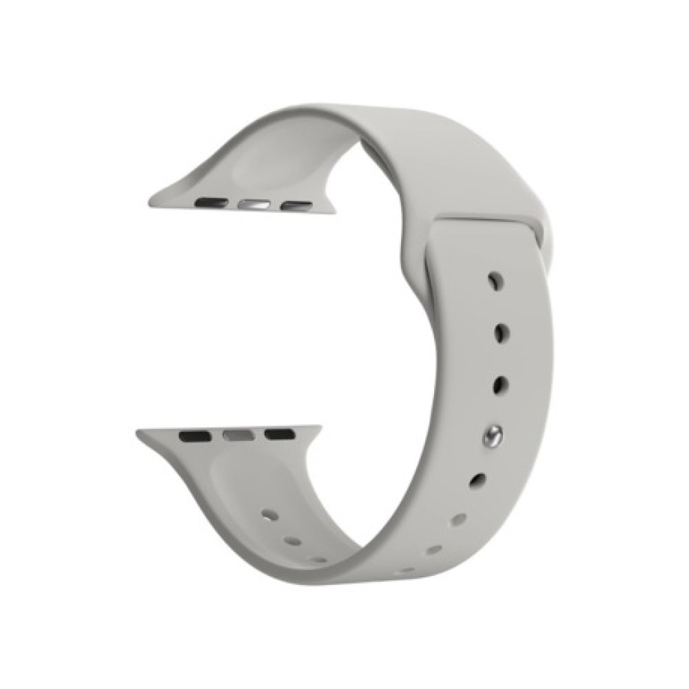 Ремешок силиконовый Lyambda Premium Altair для Apple Watch 42/44/45/49мм. Цвет: светло-бежевый