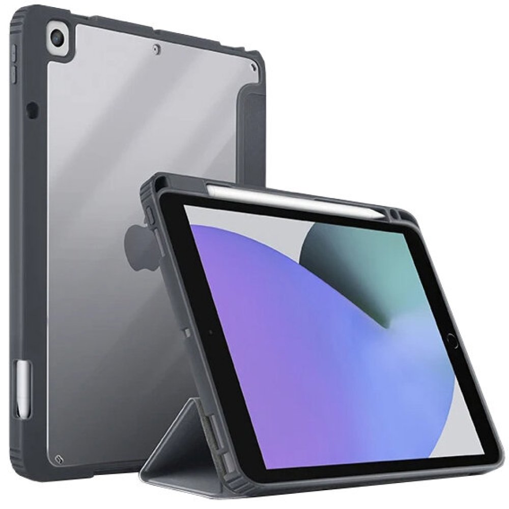 Чехол Uniq для Apple iPad 10.2" Moven антимикробный. Цвет: серый