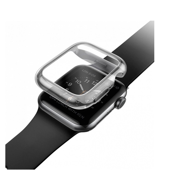 Чехол Uniq Garde для Apple Watch 4/5 40мм. Цвет: дымчатый серый