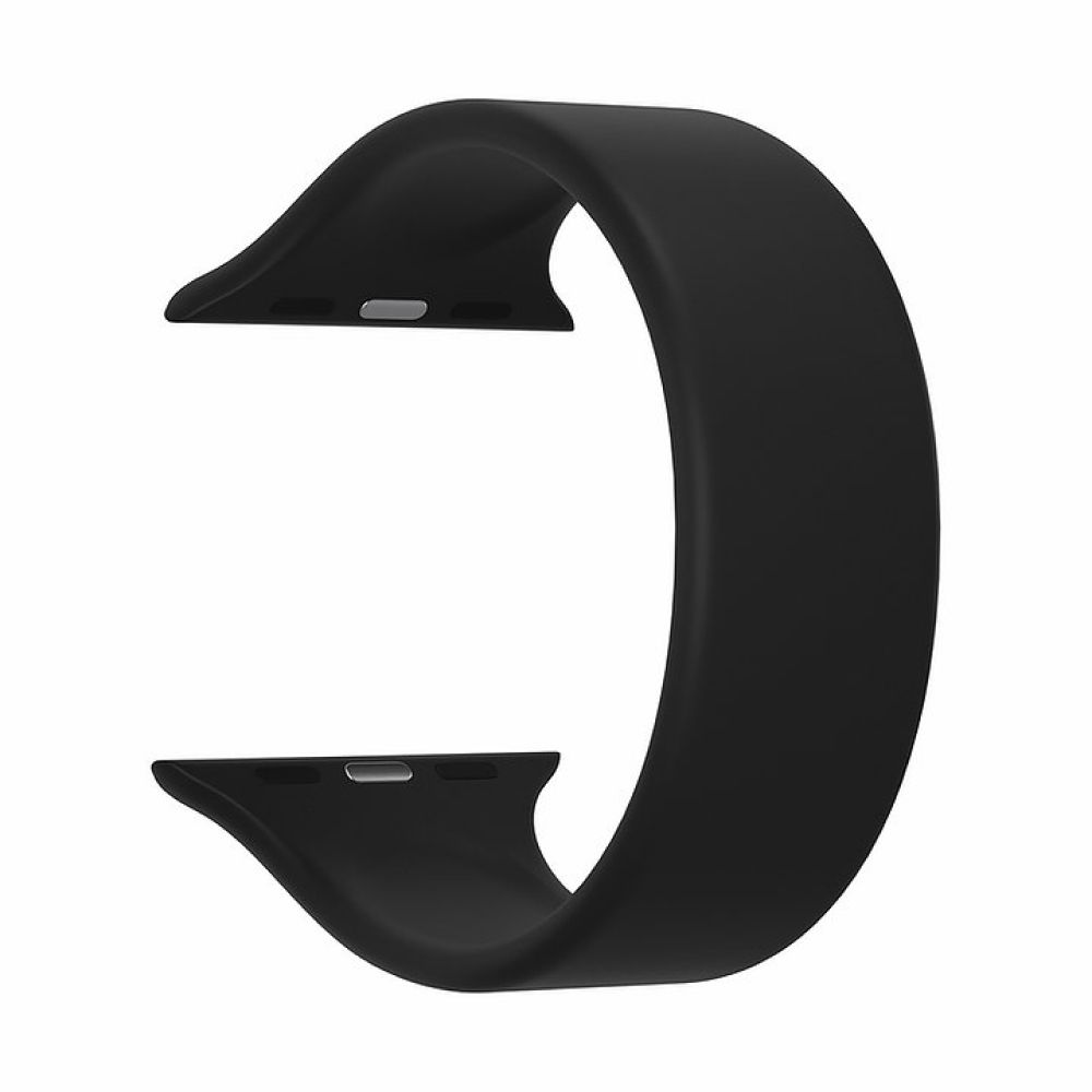 Ремешок силиконовый Lyambda Atria для Apple Watch 42мм/44мм. Цвет: чёрный