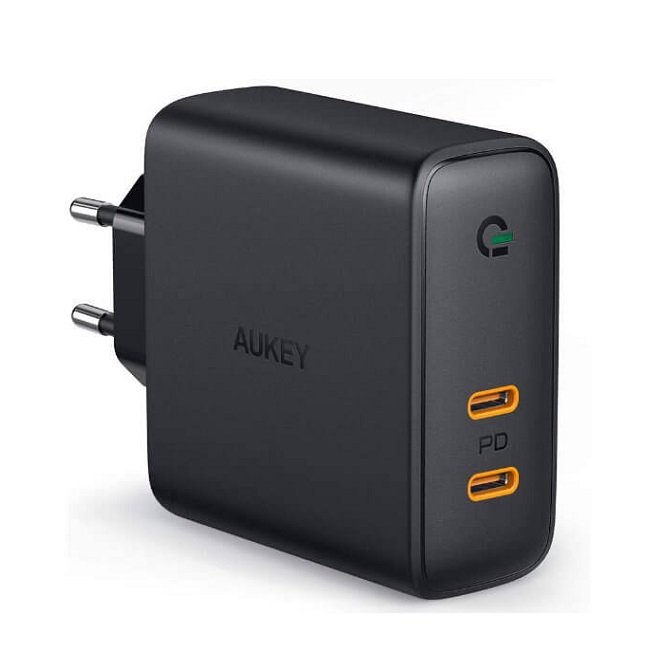 Сетевое зарядное устройство Aukey 60W 2-port USB-C