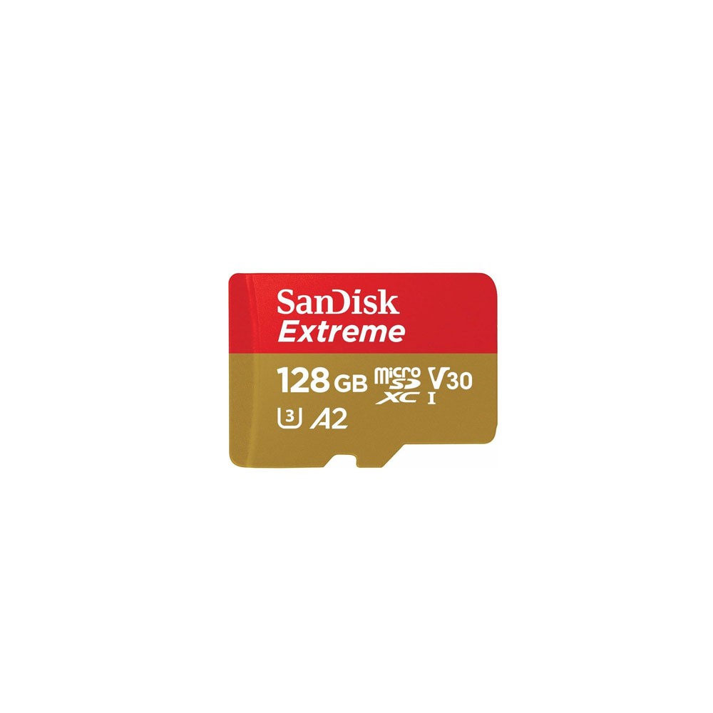 Карта памяти Sandisk Extreme microSDXC 128GB + SD Adapter + Rescue Pro Delux