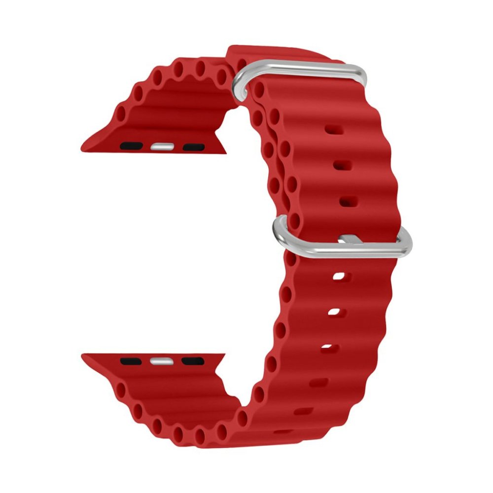 Ремешок силиконовый Lyambda Nekkar для Apple Watch 38/40/41мм. Цвет: красный