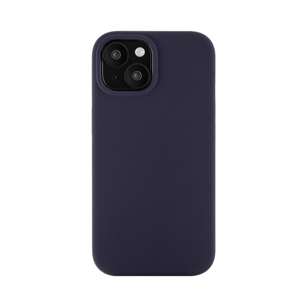 Чехол Ubear Touch Mag Case для iPhone 15, софт-тач силикон. Цвет: тёмно-фиолетовый