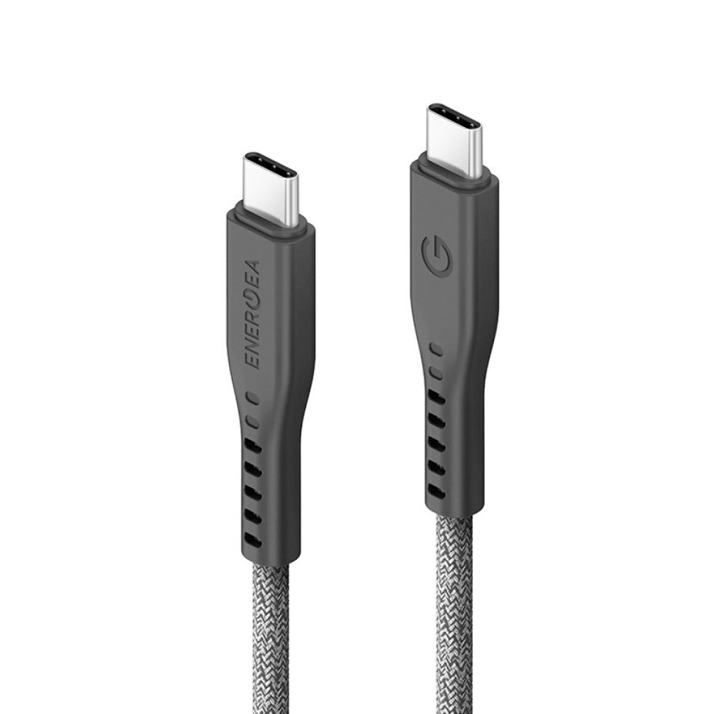 Кабель EnergEA FLOW USB-C — USB-C PD 240Вт, 5A, 1.5 м. Цвет: чёрный
