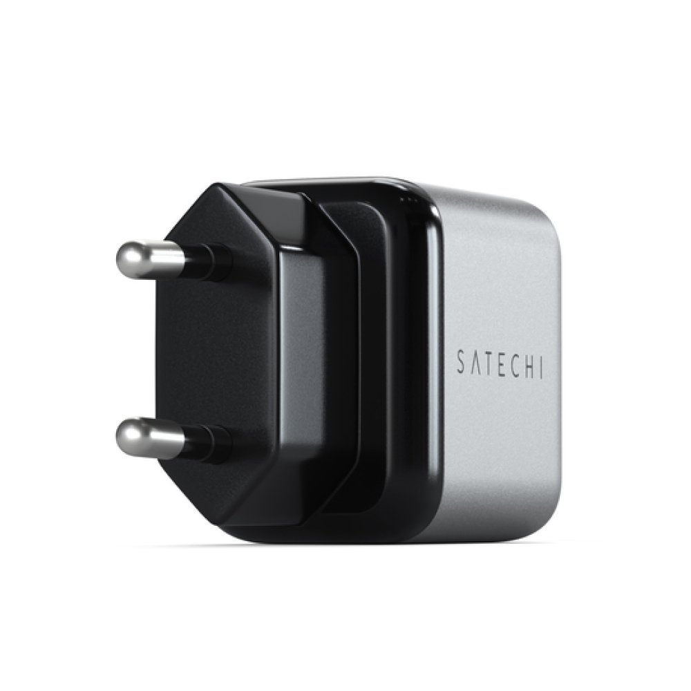 Сетевое зарядное устройство Satechi Wall Charger 20W, USB-C PD. Цвет: "Серый космос"