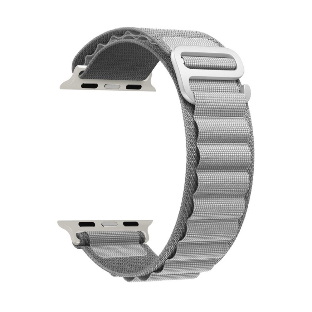 Ремешок нейлоновый Lyambda NAVI для Apple Watch 38/40/41мм. Цвет: серый