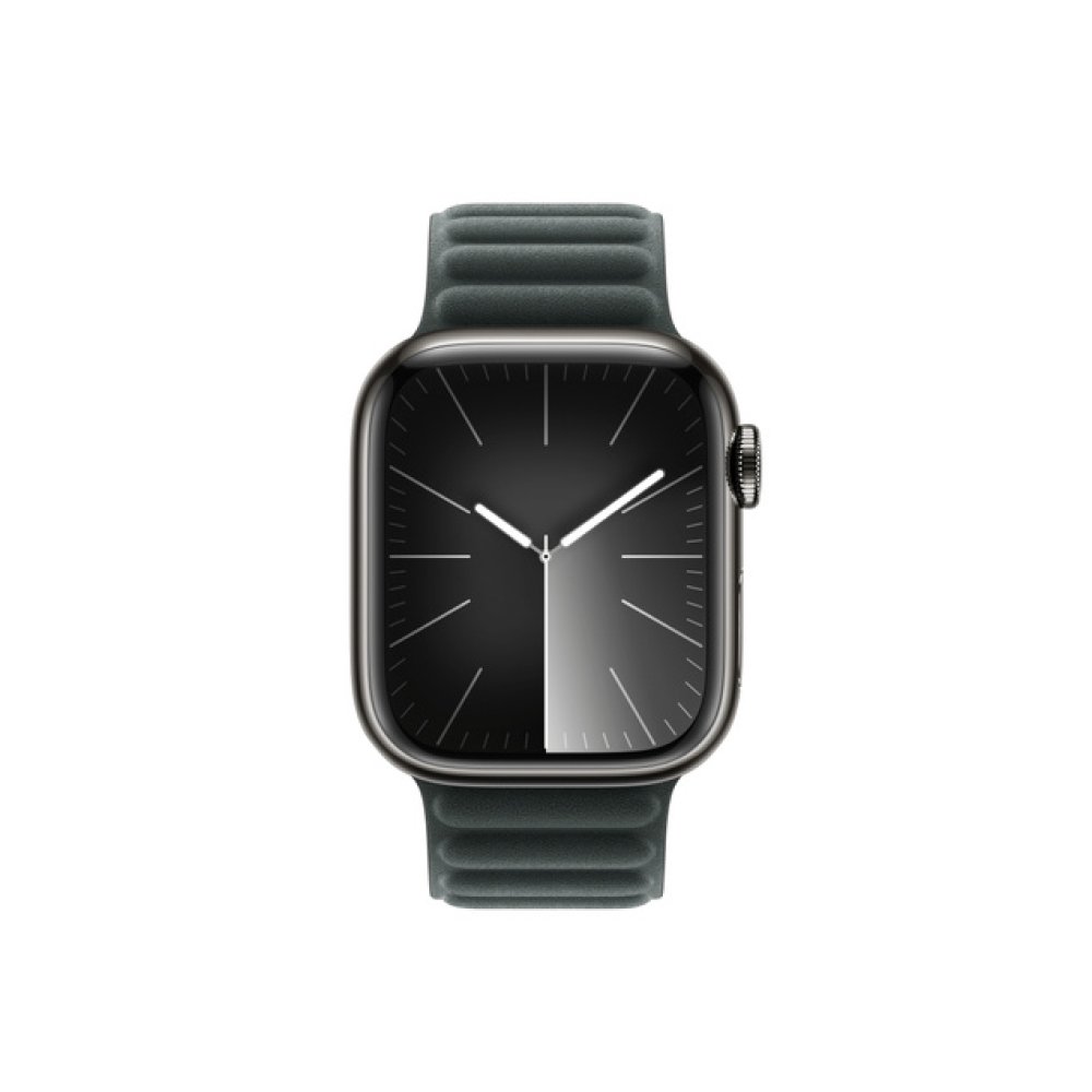 Ремешок Apple для Apple Watch 45мм с магнитной застежкой, FineWoven, M/L. Цвет: "Вечнозеленый"