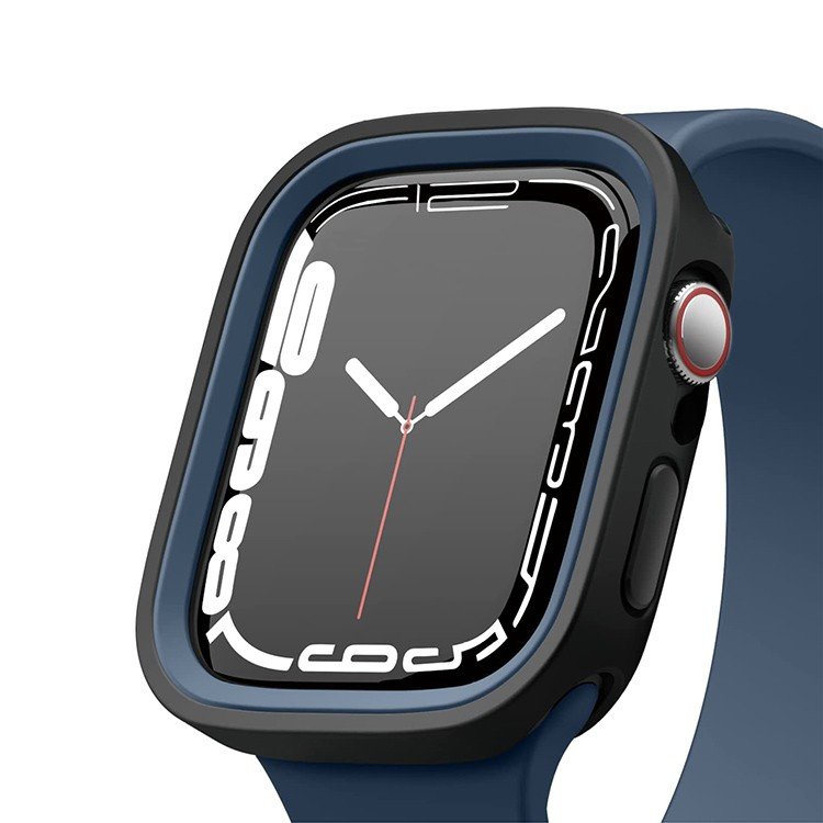 Чехол Elago DUO case со сменными рамками для Apple Watch 41/40 мм. Цвет: чёрный/синий