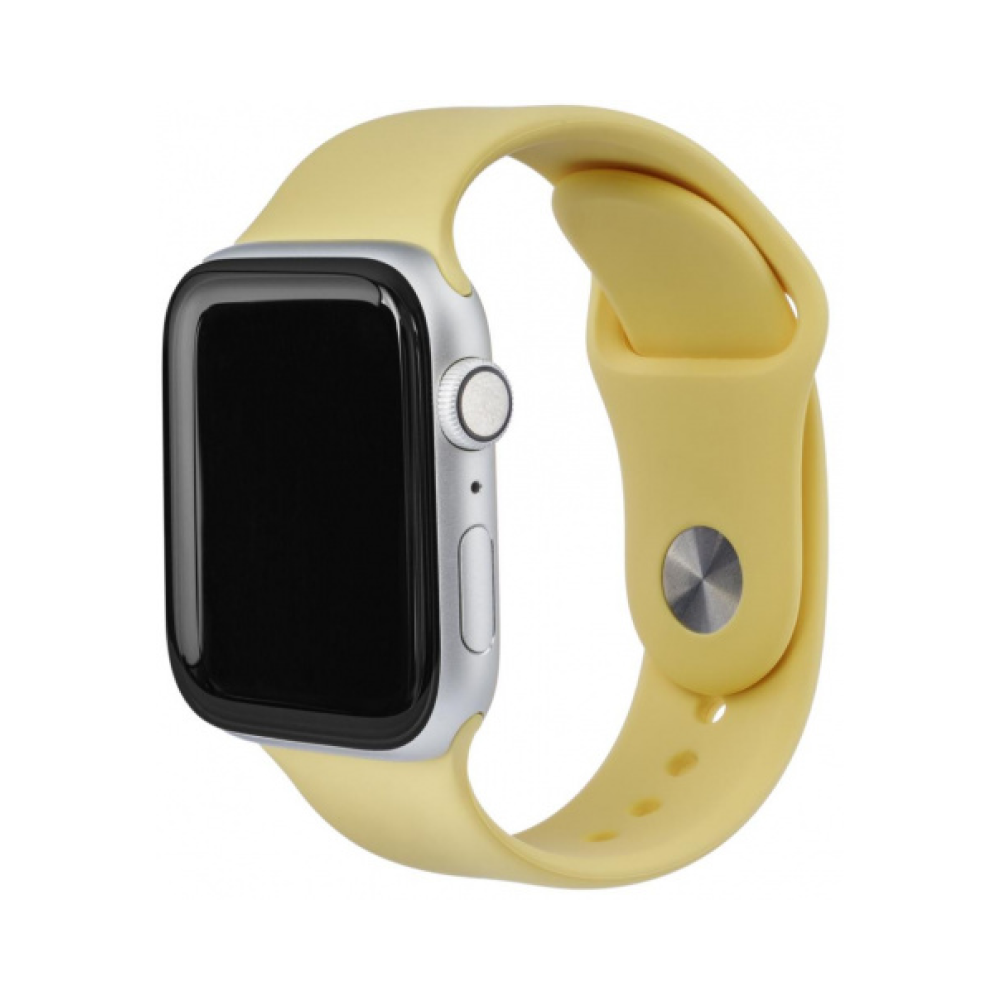 Ремешок силиконовый vlp Silicone Band для Apple Watch 42мм/44мм. Цвет: жёлтый
