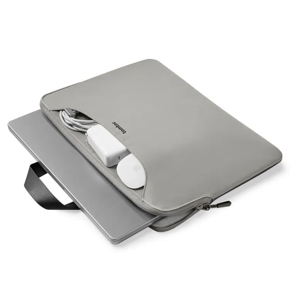 Сумка Tomtoc TheHer Dual-color Slim Laptop Handbag A21 для ноутбуков 13.5".Цвет: серо-чёрный