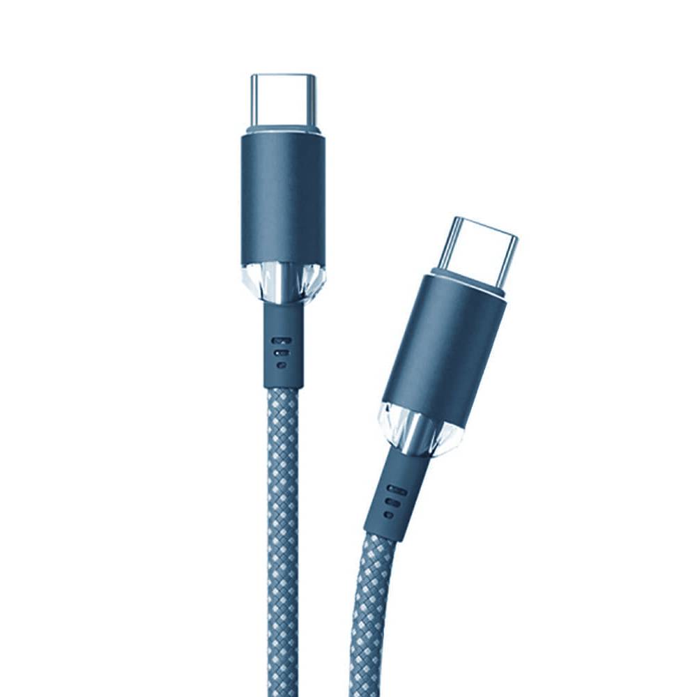 Кабель VLP Diamond Cable USB-C — USB-C, 1.2м. Цвет: тёмно-синий