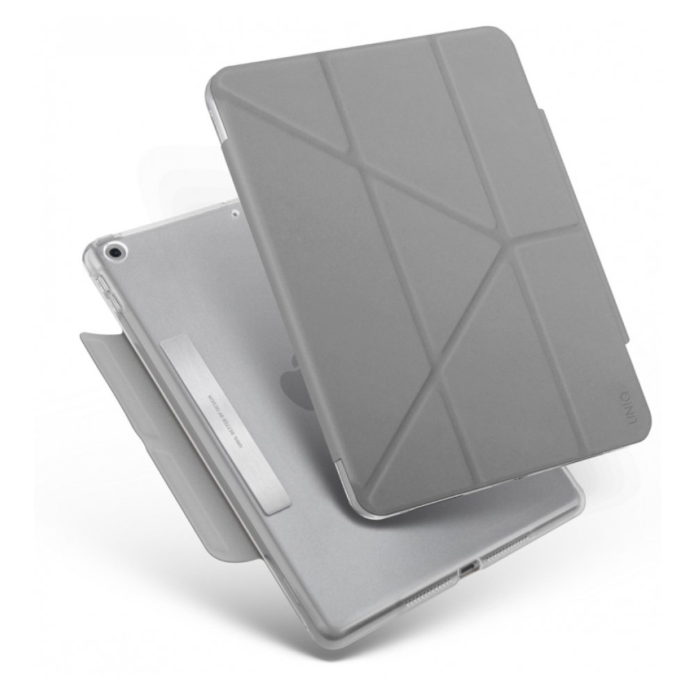 Чехол Uniq для Apple iPad 10.2" Camden антимикробный. Цвет: серый