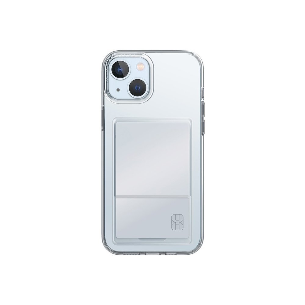 Чехол Uniq Air Fender ID (cardslot) для iPhone 15. Цвет: прозрачный