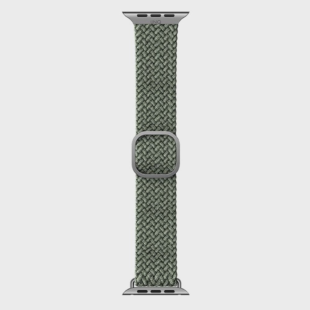 Ремешок нейлоновый Uniq Aspen для Apple Watch 38мм/40мм. Цвет: зелёный