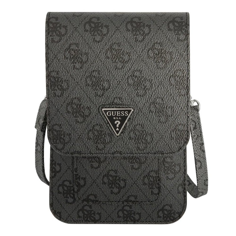 Сумка Guess Wallet Bag 4G with Triangle logo для iPhone. Цвет: серый