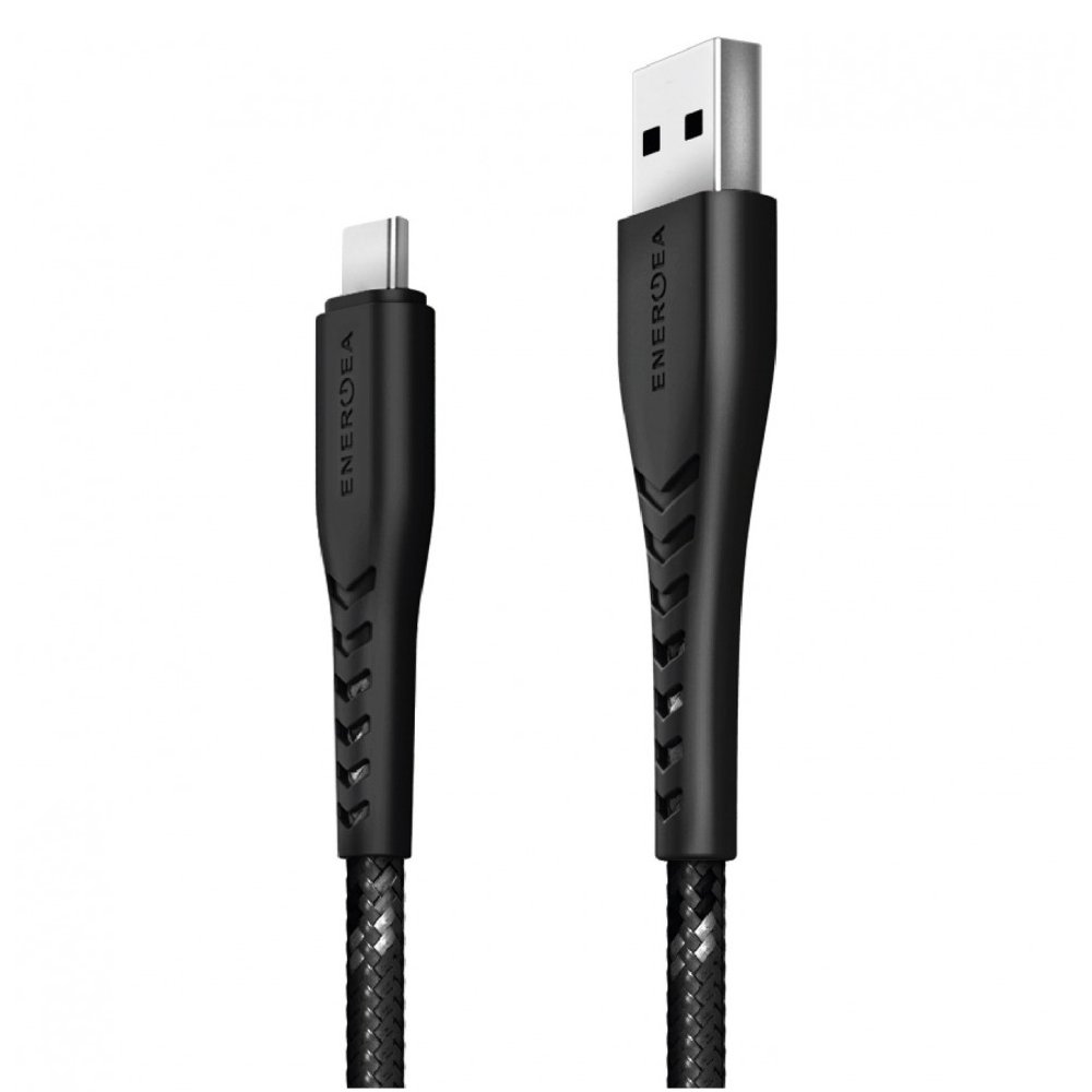 Кабель EnergEA NyloFlex USB-A - USB-C 5A 3м. Цвет: чёрный