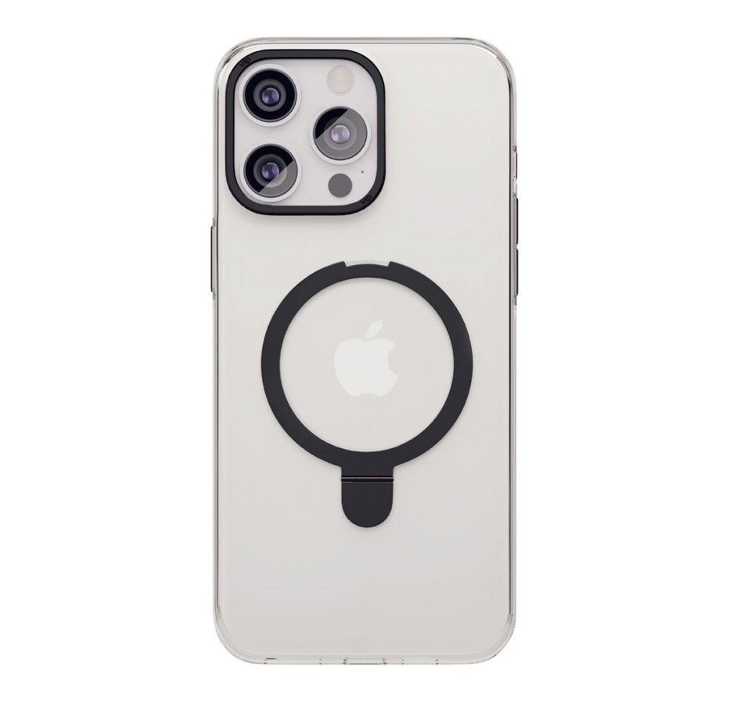 Чехол защитный vlp ring case с MagSafe с подставкой для iPhone 15 Pro. Цвет: чёрный