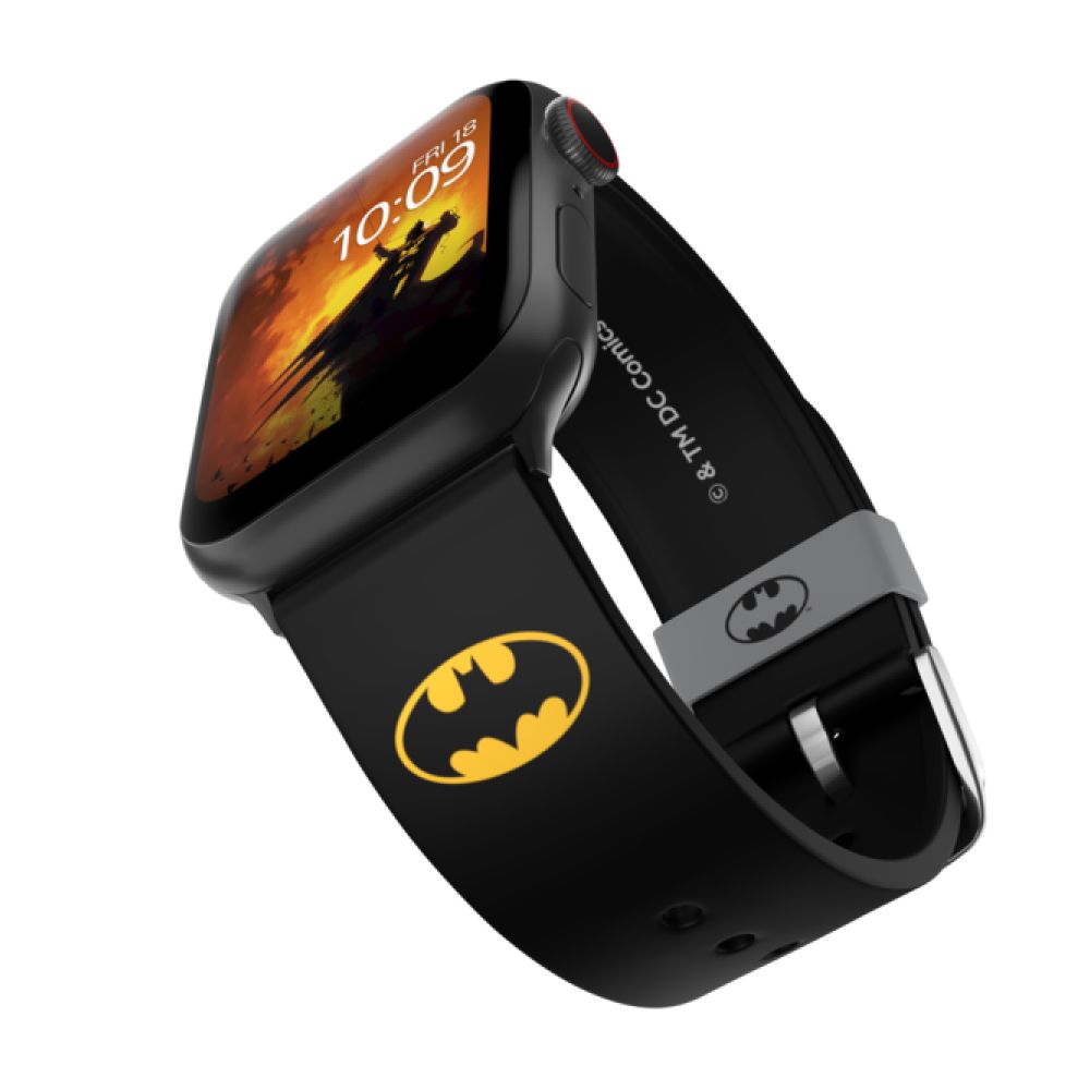 Ремешок силиконовый MobyFox DC Batman Icon для Apple Watch 40мм/42мм/44мм. Цвет: черный