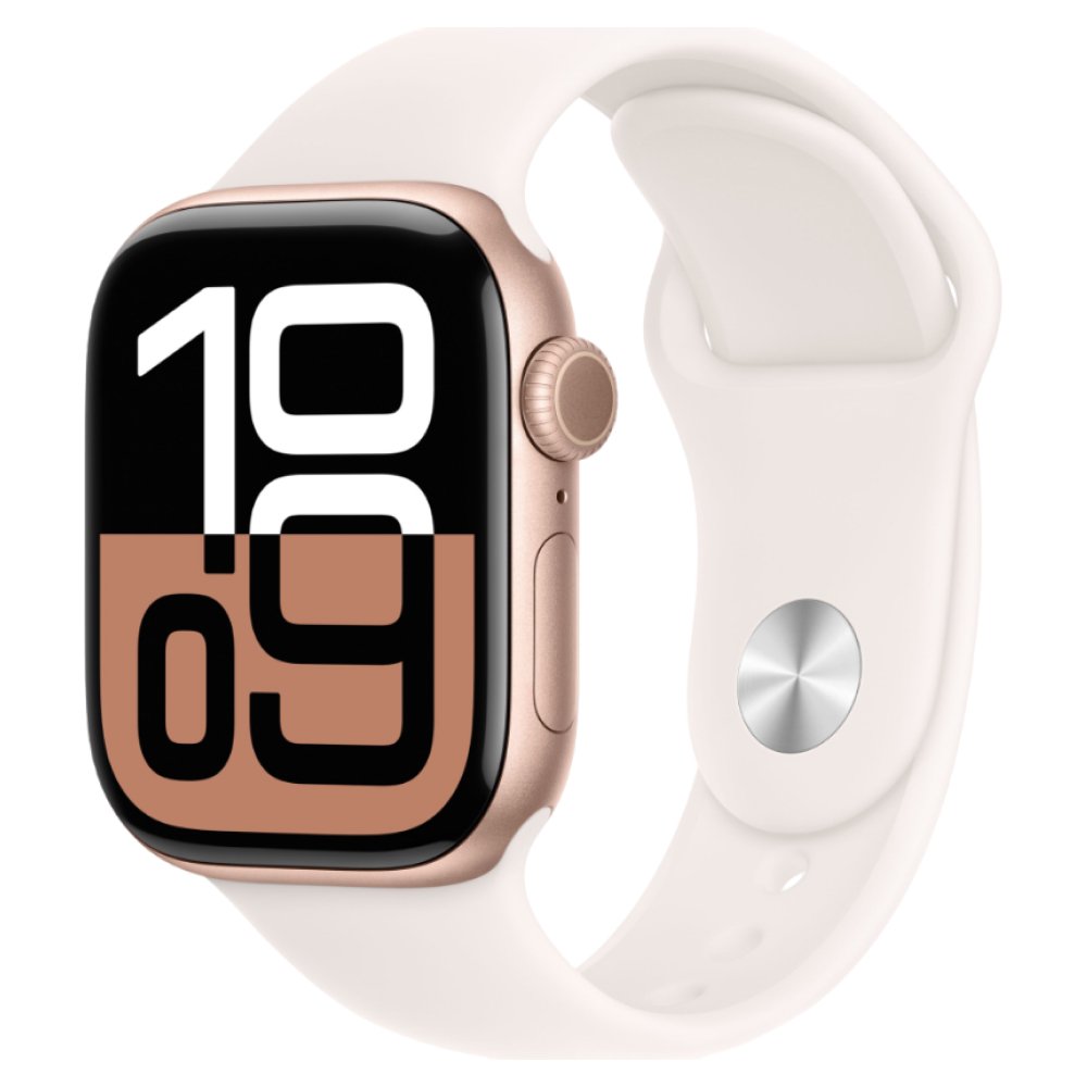 Apple Watch Series 10, 46мм, корпус из алюминия розового цвета