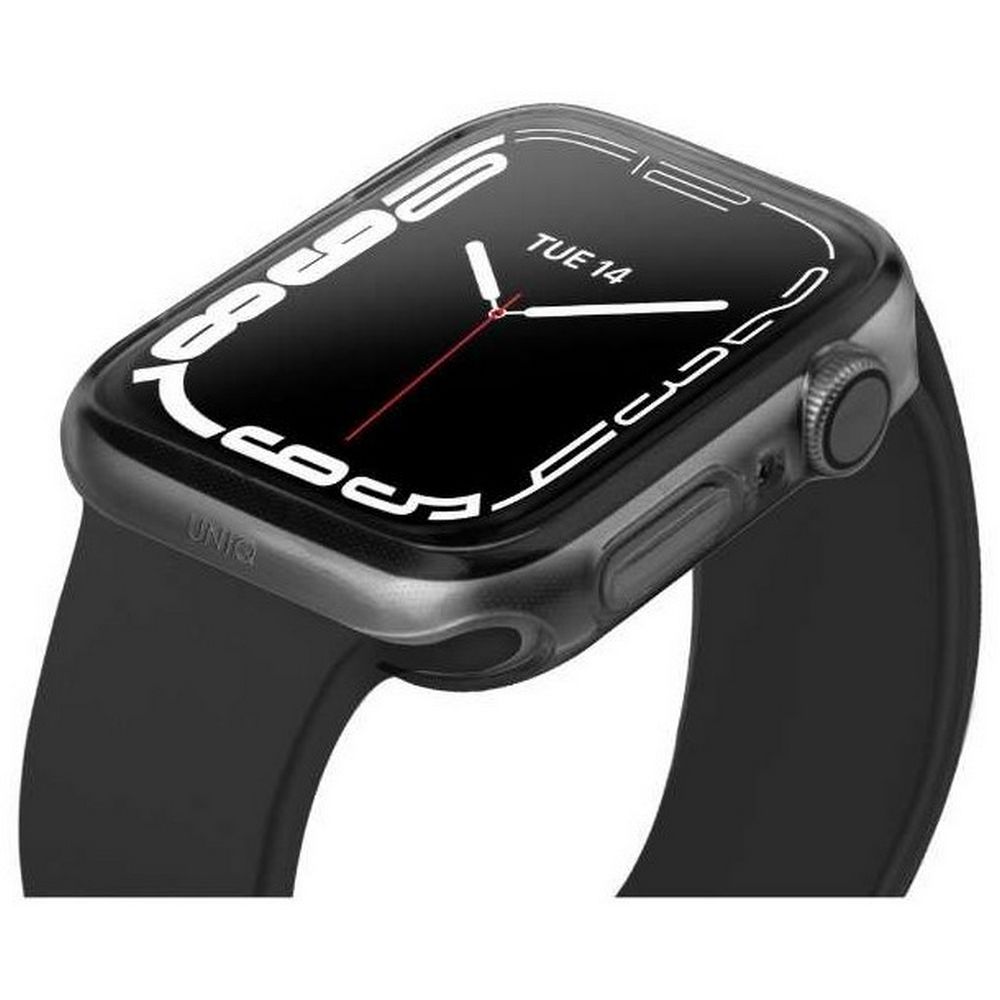 Чехол Uniq Glase (2 шт.) для Apple Watch 7 41мм. Цвет: прозрачный и серый