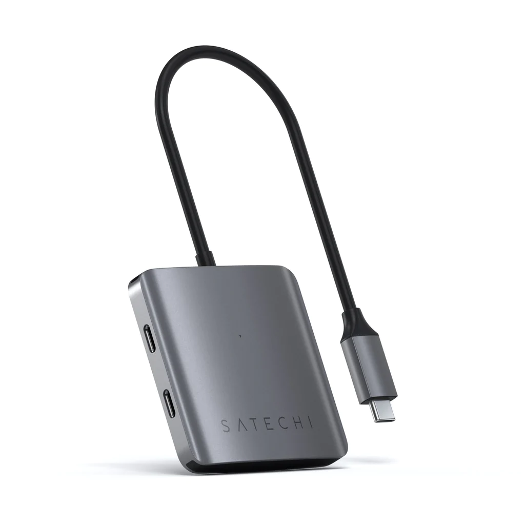 USB-хаб Satechi Aluminum, 4 порта USB-C. Цвет: "серый космос"
