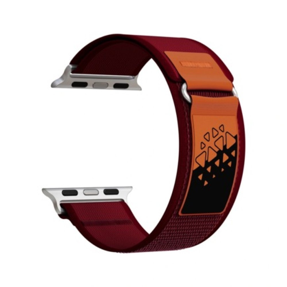 Ремешок нейлоновый Lyambda Premium Meleph для Apple Watch 38/40/41мм. Цвет: винный красный