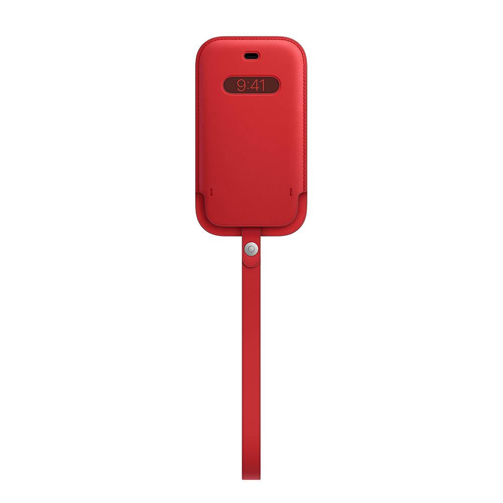 Кожаный чехол-конверт MagSafe для iPhone 12 mini. Цвет: (PRODUCT)RED