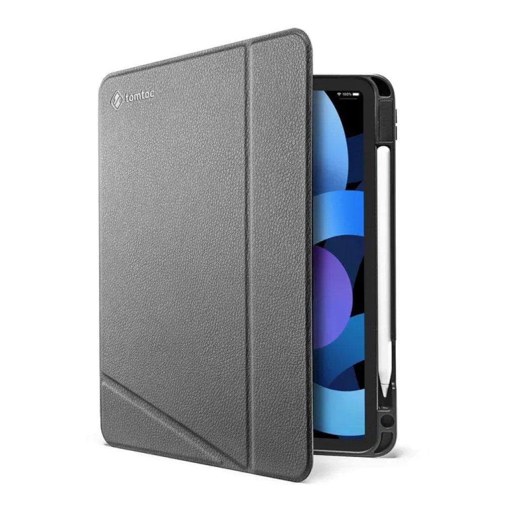 Чехол Tomtoc Tri-use Folio B02 PU/TPU для Apple iPad Air 10.9" (2022/20. Цвет: чёрный