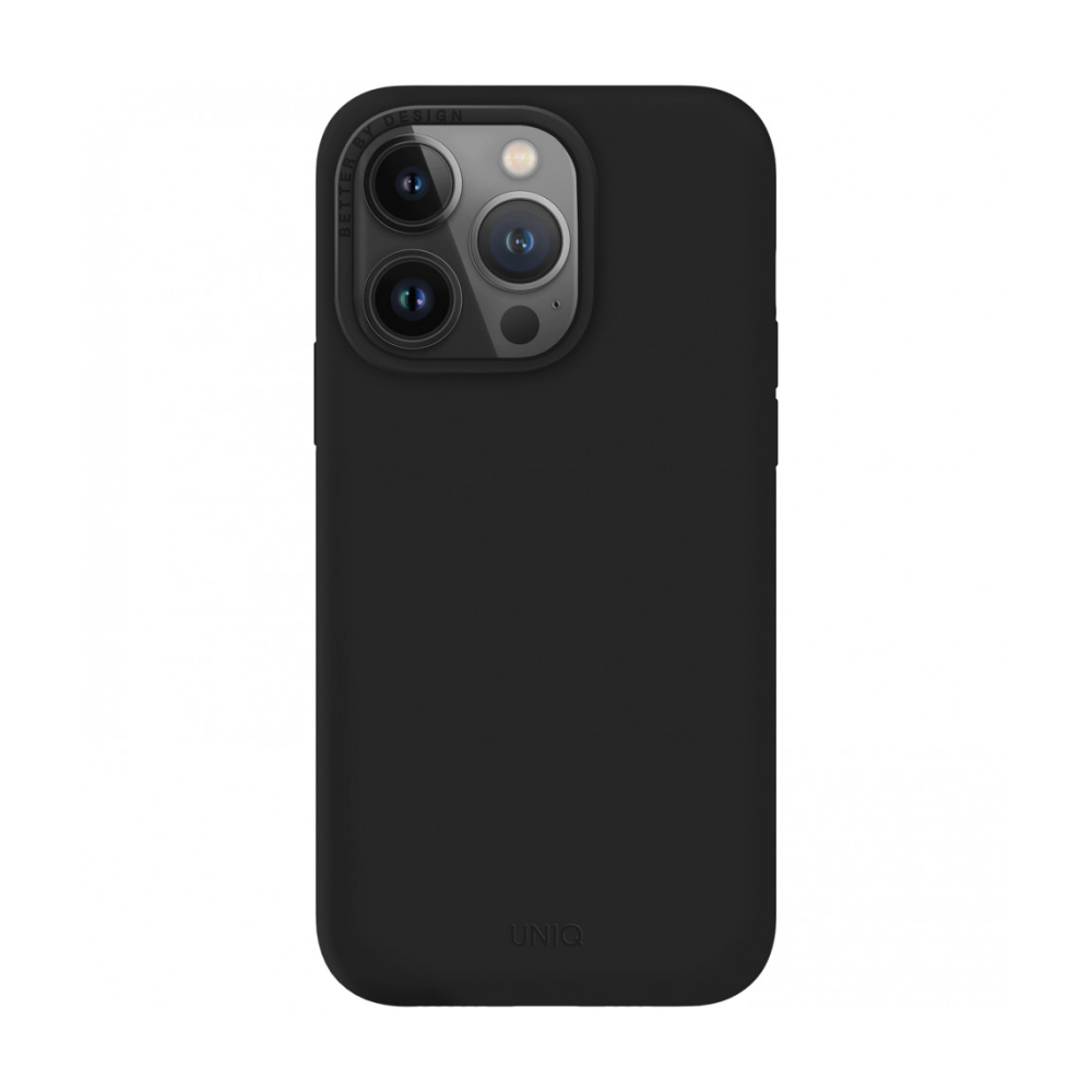Чехол Uniq LINO для iPhone 14 Pro Max. Цвет: чёрный