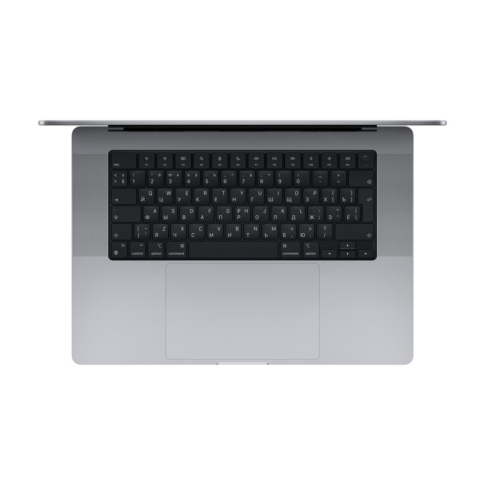 Ноутбук Apple MacBook Pro 16" (M1 Pro, 2021), 1 ТБ SSD, заводская русская раскладка, "Серый космос"