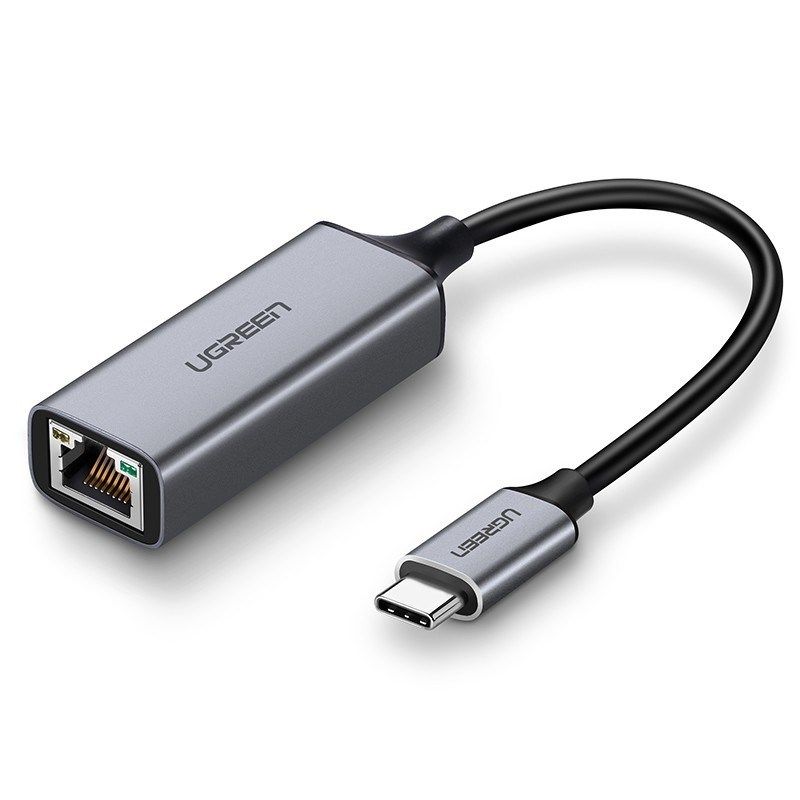 Адаптер UGREEN CM199 USB-C to 10/100/1000M Ethernet Adapter. Цвет: "Серый космос"