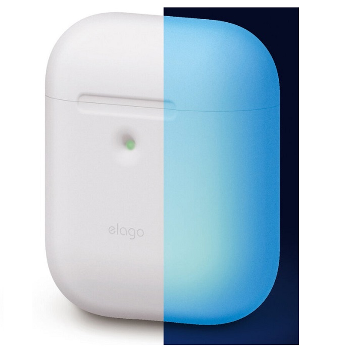Чехол Elago для AirPods wireless, силикон, Nightglow blue