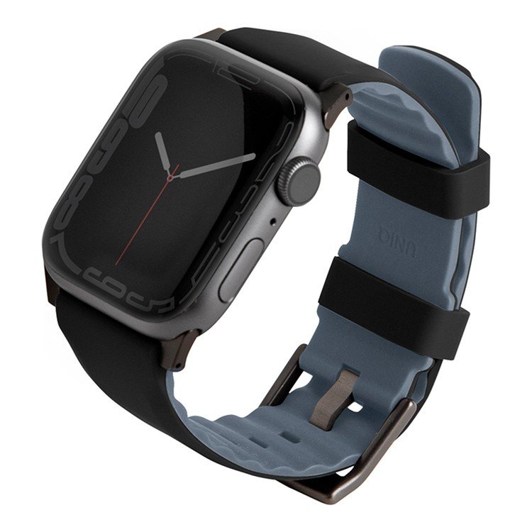 Ремешок силиконовый Uniq Linus для Apple Watch 38мм/40мм. Цвет: чёрный