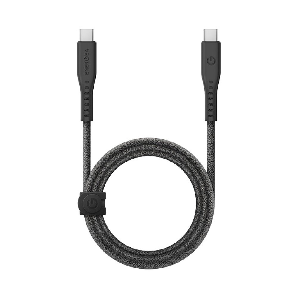 Кабель EnergEA FLOW USB-C — USB-C PD 240Вт, 5A, 1.5 м. Цвет: чёрный