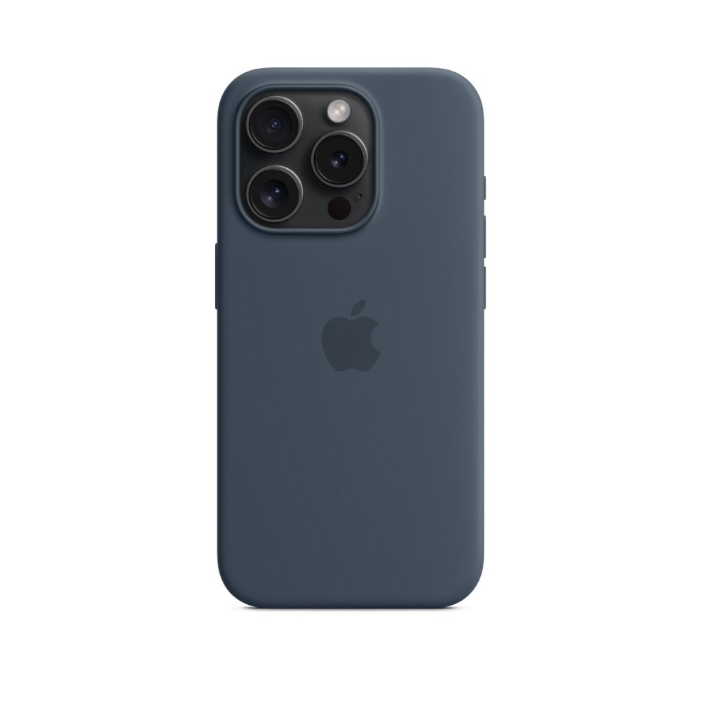 Силиконовый чехол MagSafe для iPhone 15 Pro Silicone Case with MagSafe - Storm Blue