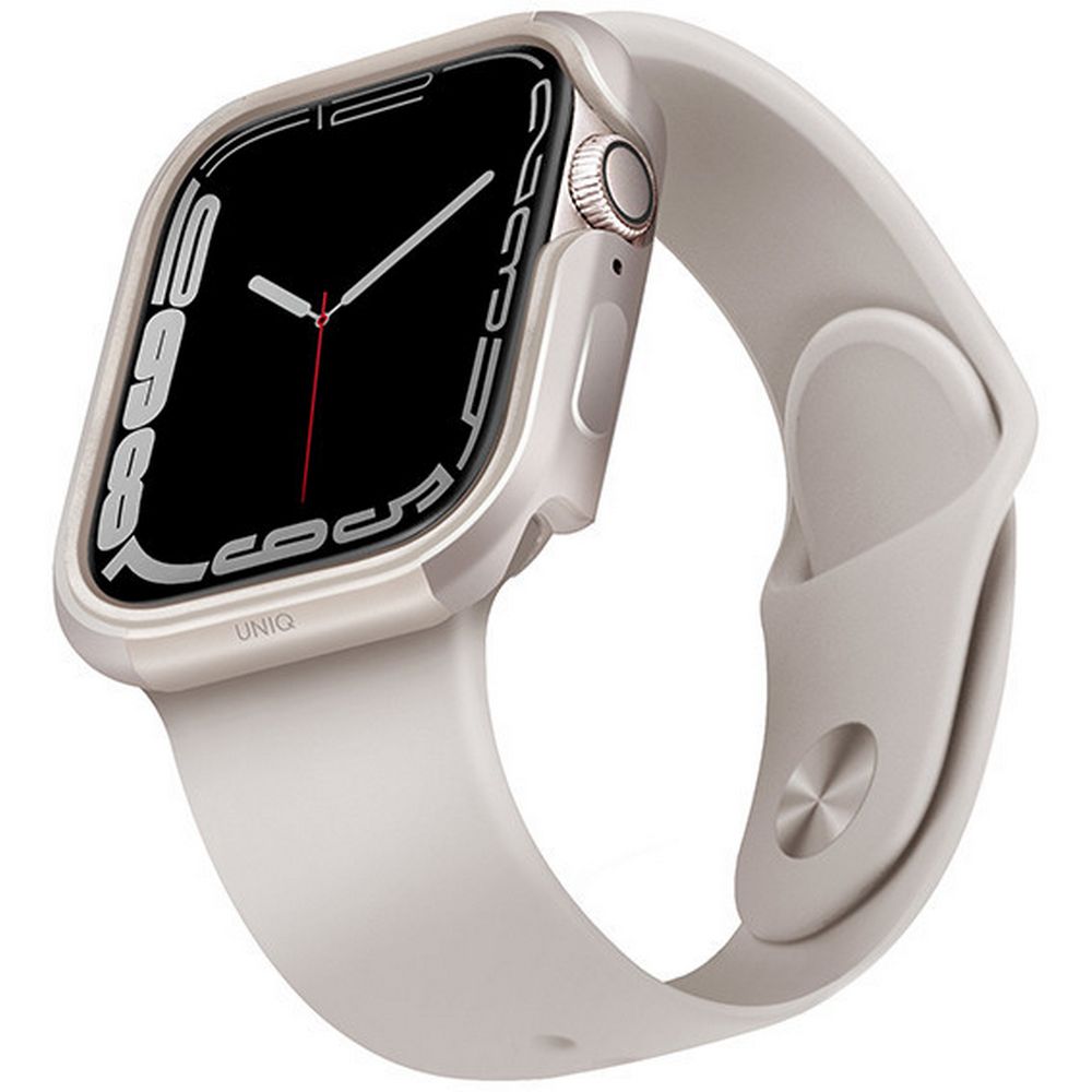 Чехол алюминиевый Uniq Valencia aluminium для Apple Watch 7 41мм. Цвет: "Сияющая звезда"
