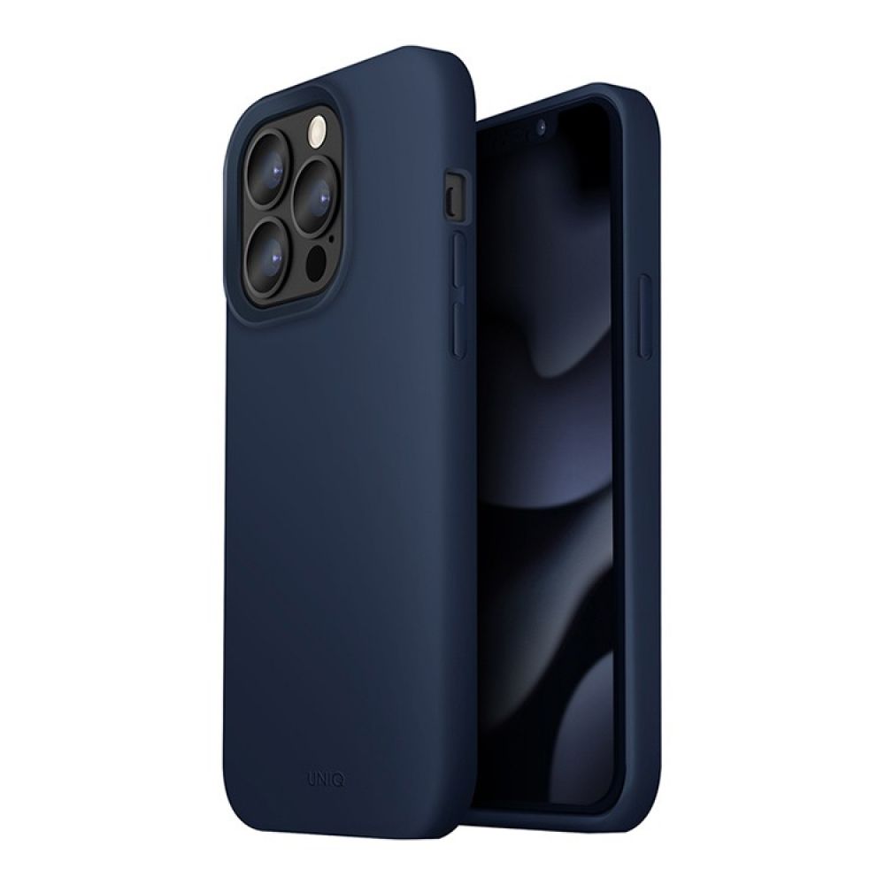 Чехол Uniq для iPhone 13 Pro LINO. Цвет: синий