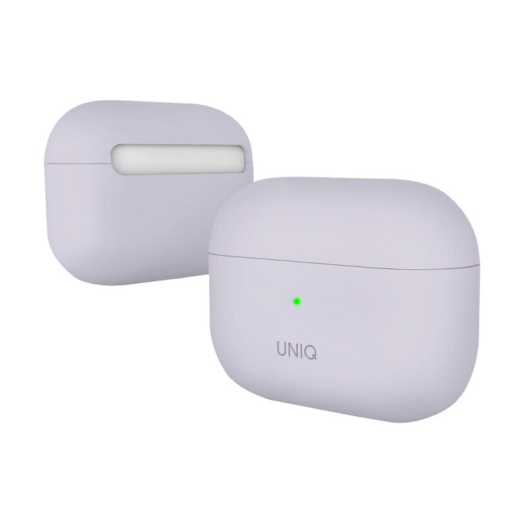 Чехол UNIQ Lino для AirPods Pro, силикон. Цвет: фиолетовый