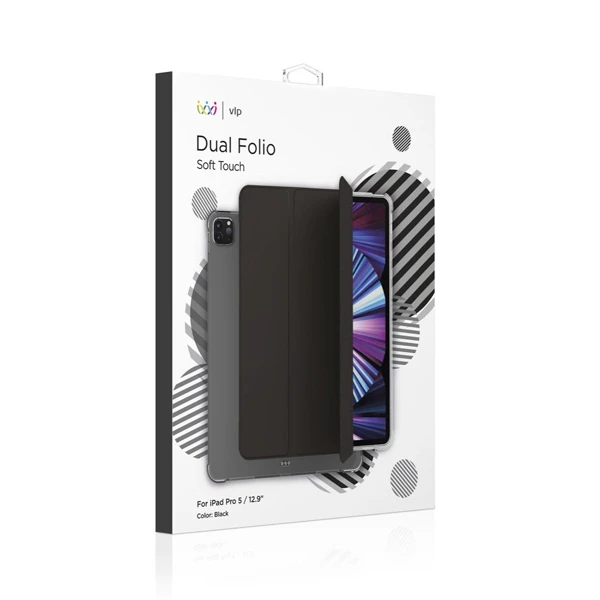 Чехол VLP Dual Folio для iPad Pro 12.9"(2021). Цвет: чёрный