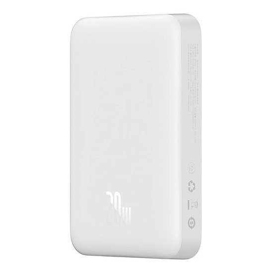 Внешний аккумулятор Baseus Magnetic Mini Wireless Overseas Edition 10000 mAh, 20 Вт. Цвет: белый