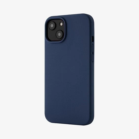 Чехол Ubear Touch Case для iPhone 13, софт-тач силикон. Цвет: тёмно-синий