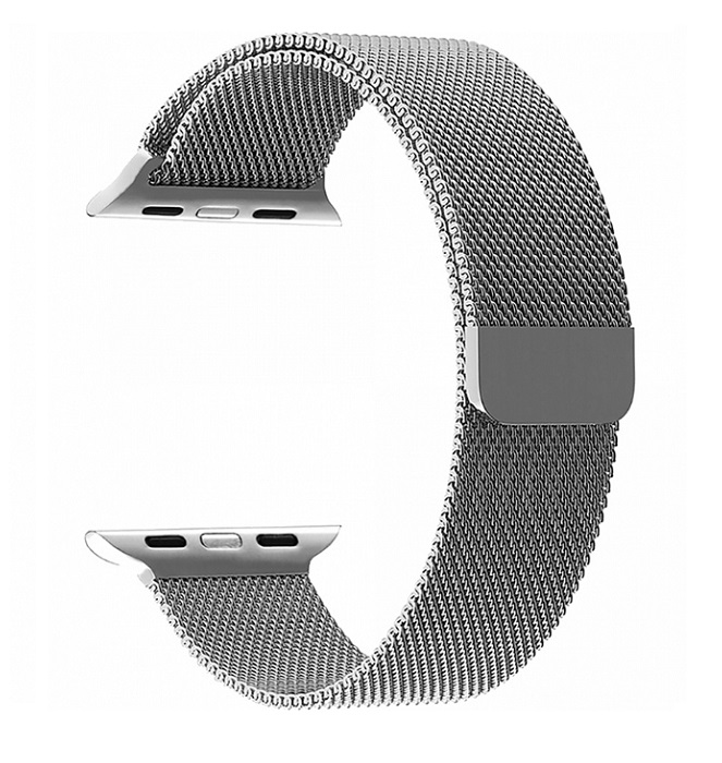 Ремешок из нержавеющей стали Lyambda Capella для Apple Watch 42мм/44мм. Цвет: серебристый