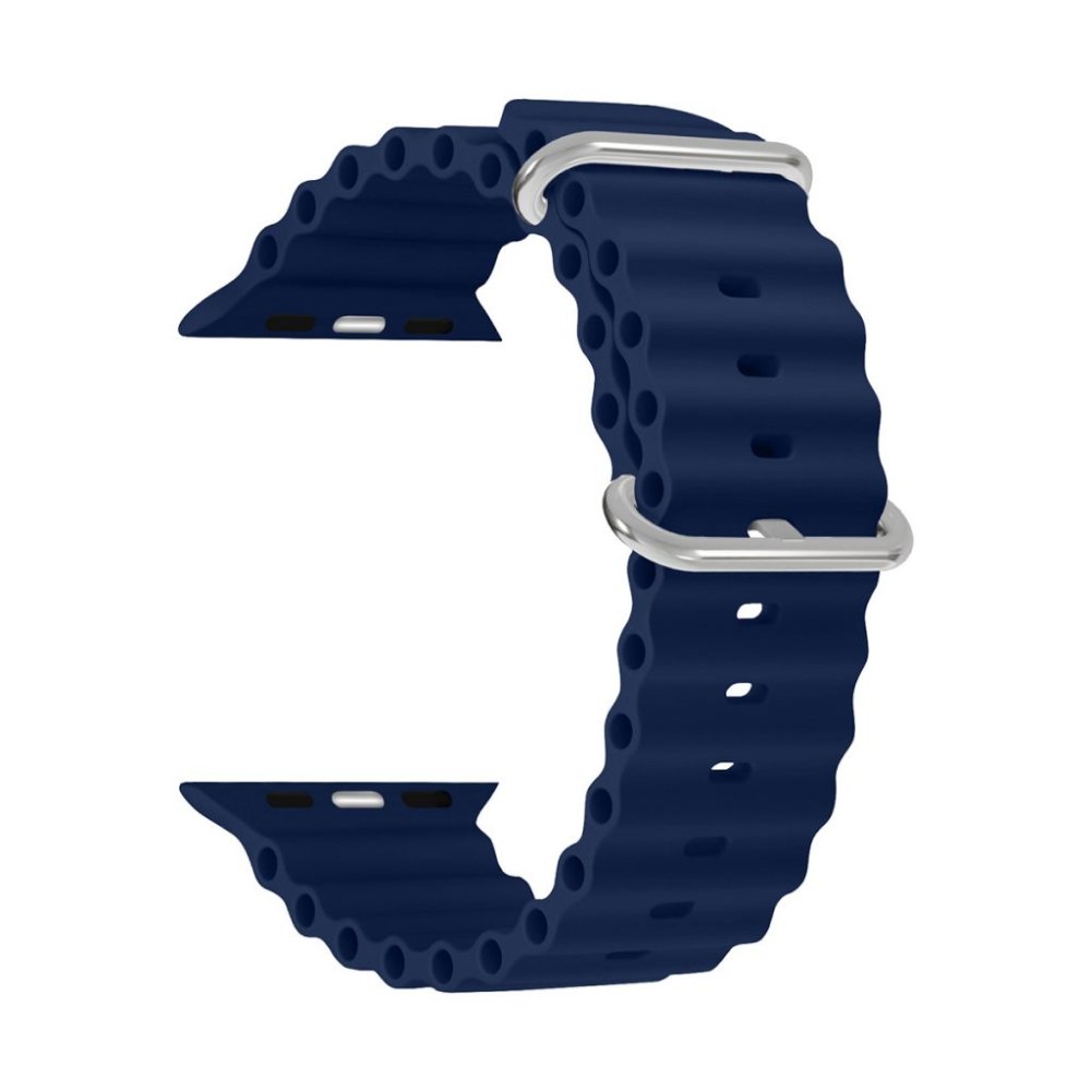 Ремешок силиконовый Lyambda Nekkar для Apple Watch 38/40/41мм. Цвет: синий
