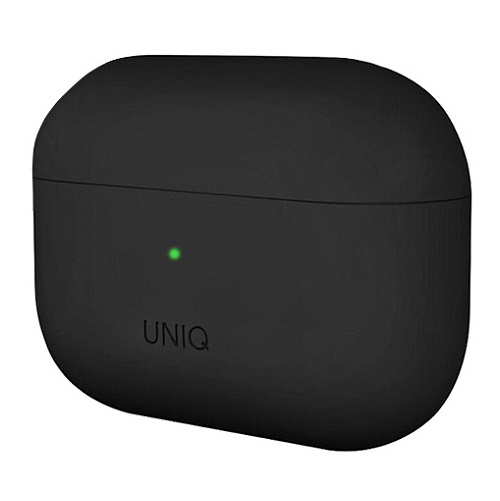 Чехол UNIQ Lino для AirPods Pro, силикон. Цвет: черный
